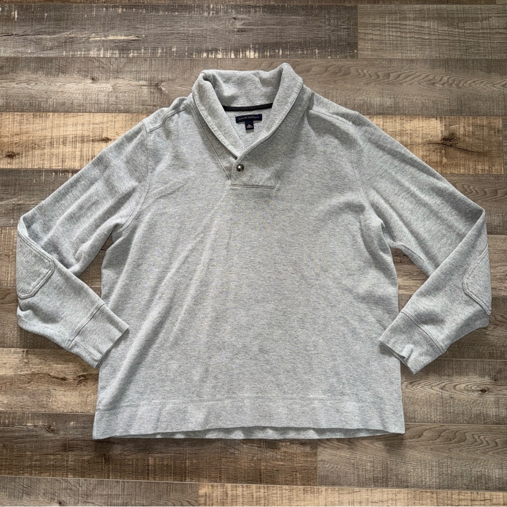 Banana Republic Light Gray Shawl Collar Cardigan